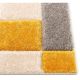 Modern gold Geometric Hall Rug